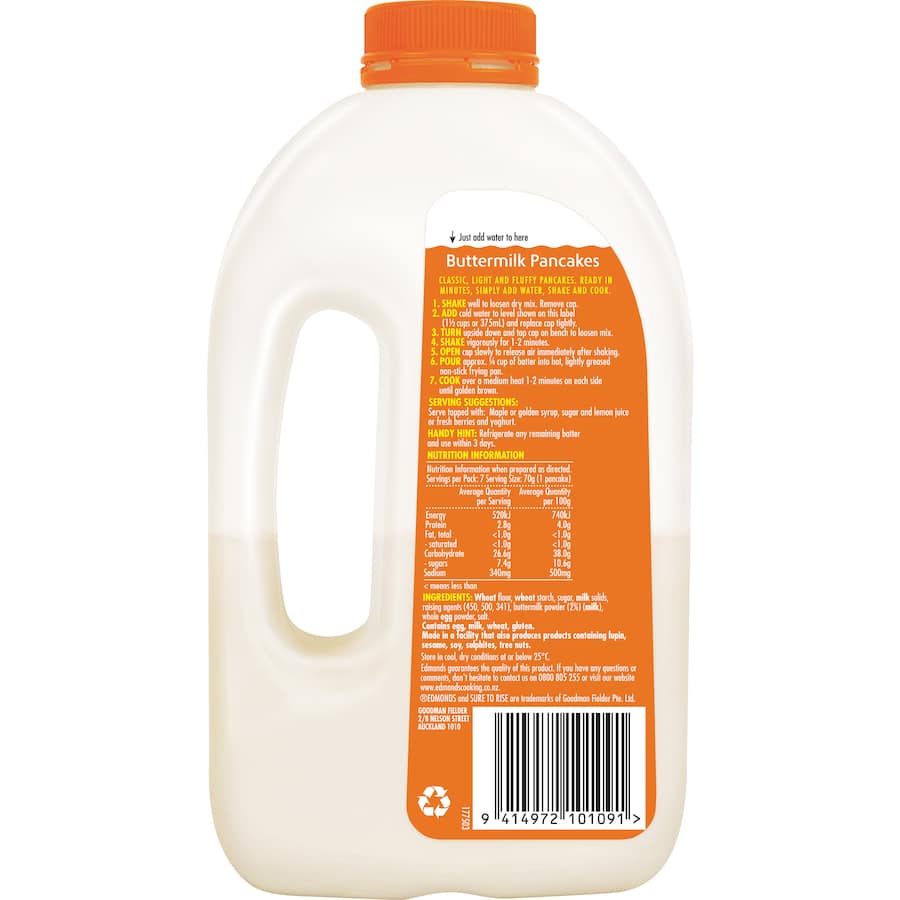 Edmonds Shaker Pancake Mix Batter 325g
