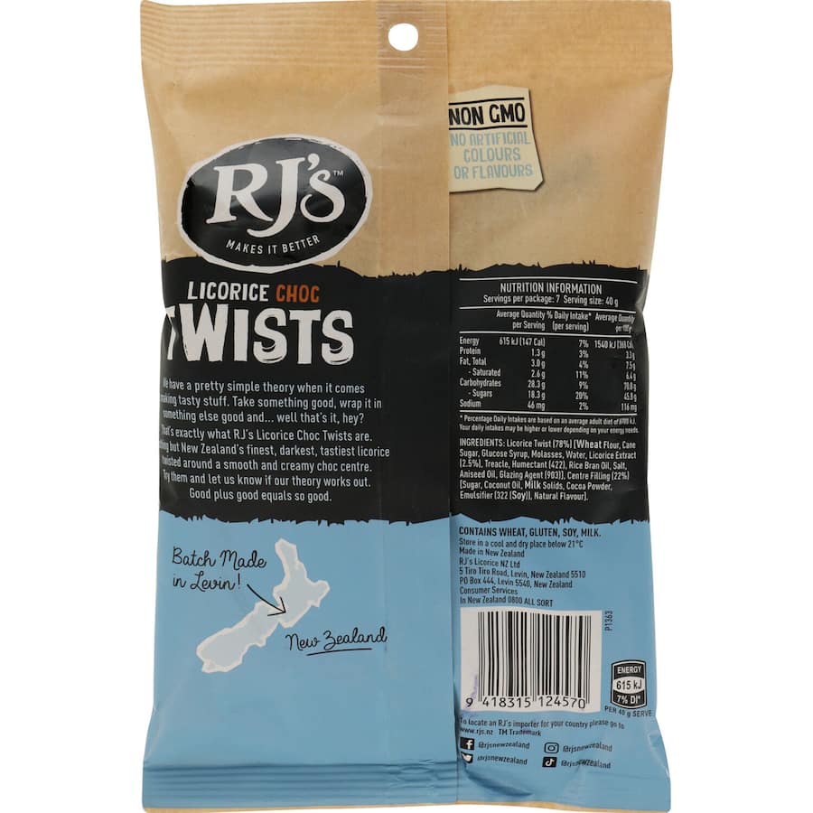 Rjs Licorice Twist Chocolate 280g