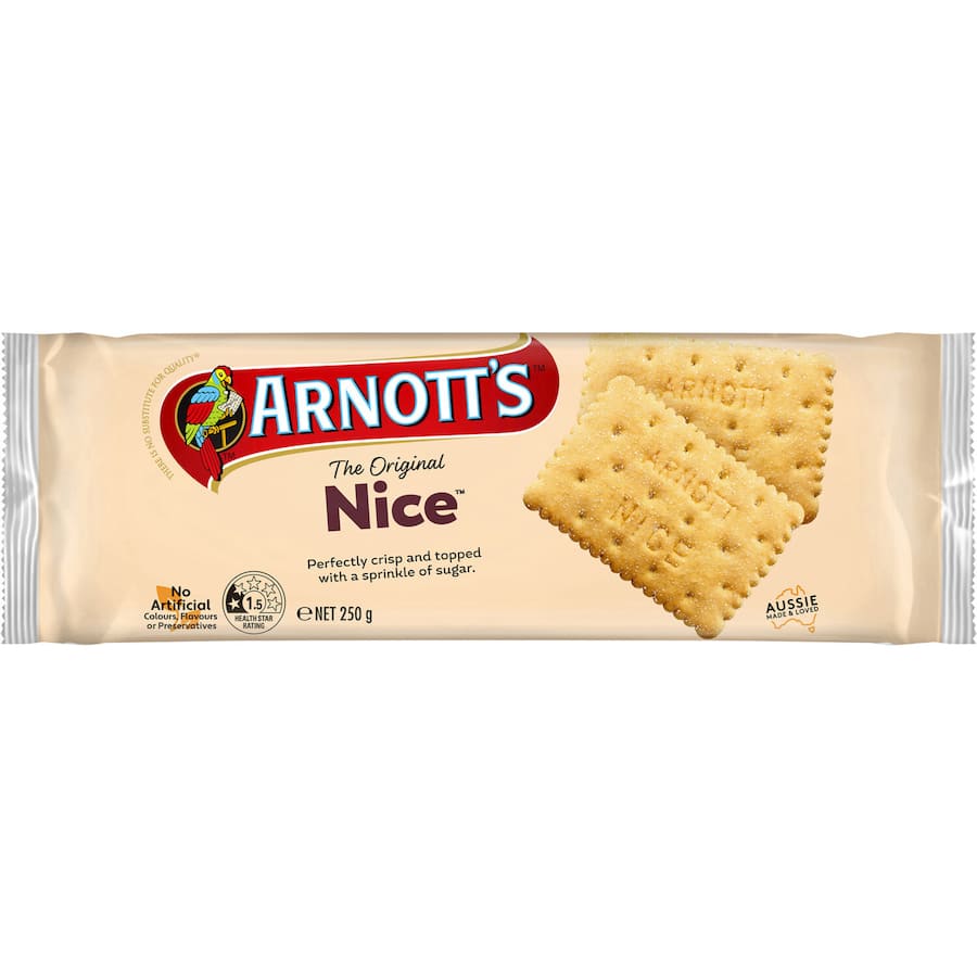 Arnotts Plain Biscuits Nice 250g