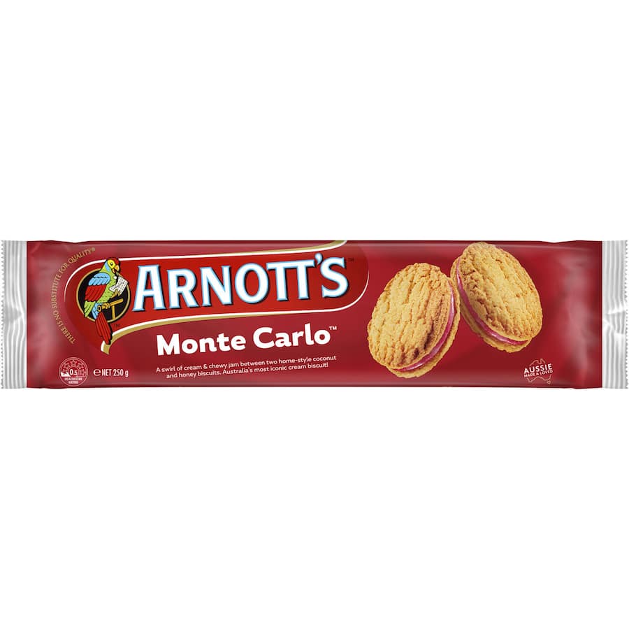 Arnotts Creme Filled Monte Carlo 250g