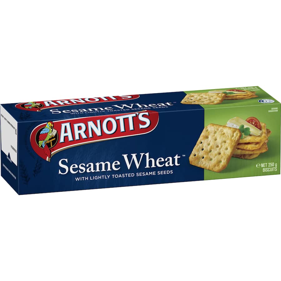 Arnotts Crackers Sesame Wheat Box 250g