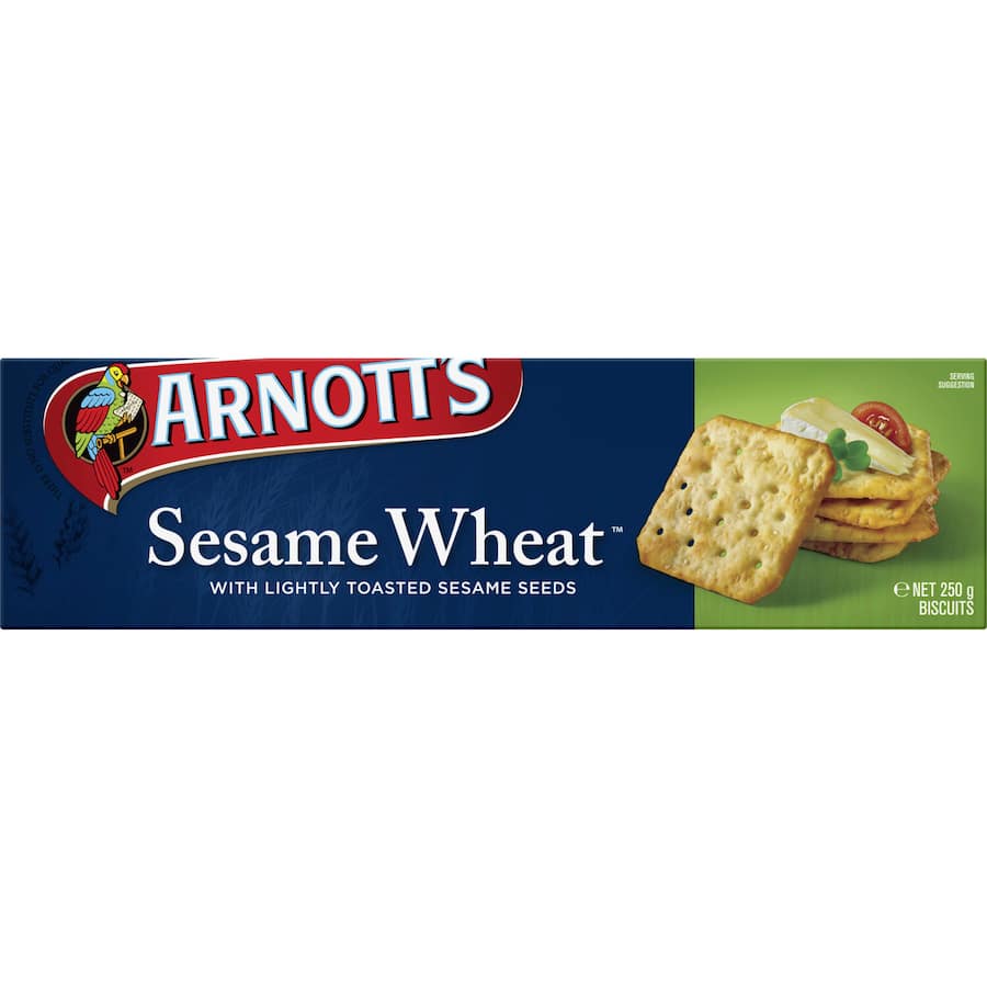 Arnotts Crackers Sesame Wheat Box 250g