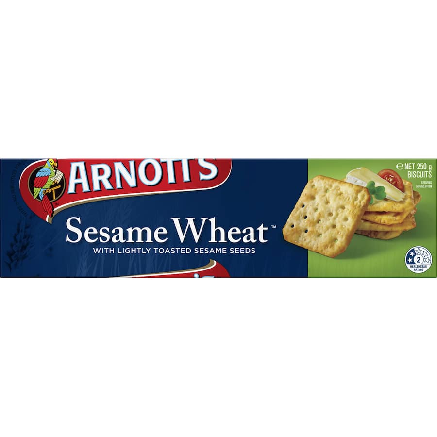 Arnotts Crackers Sesame Wheat Box 250g