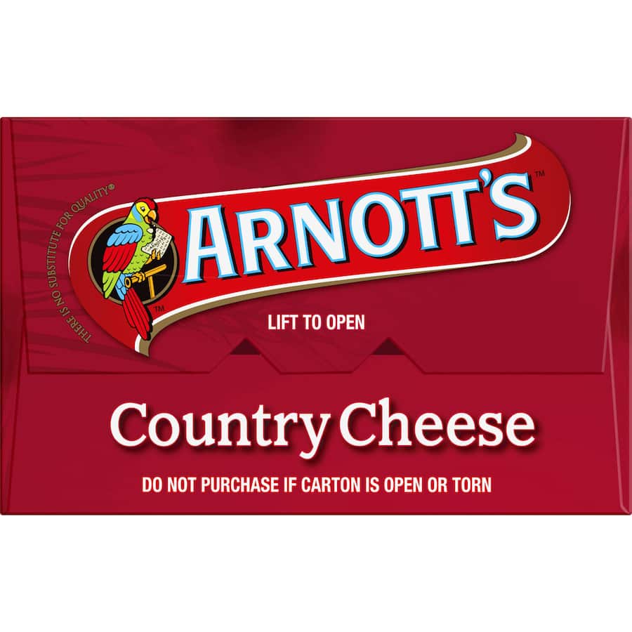 Arnotts Crackers Country Cheese Pkt 250g