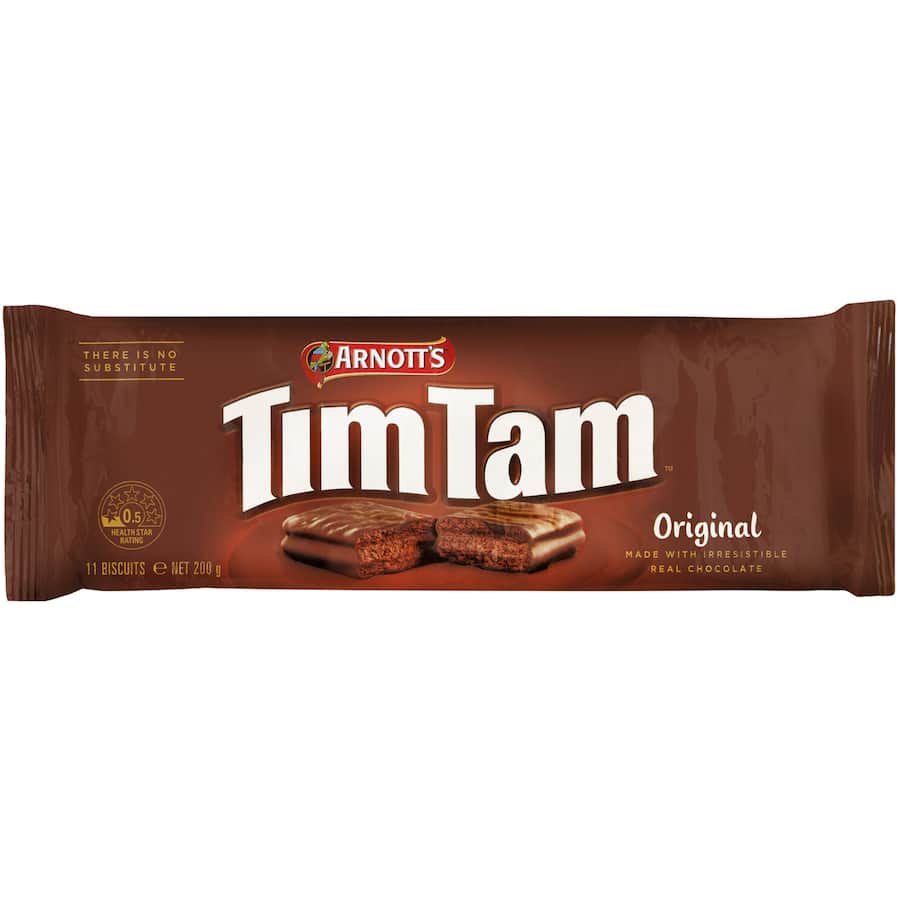 Arnotts Tim Tam Chocolate Biscuits Original 200g