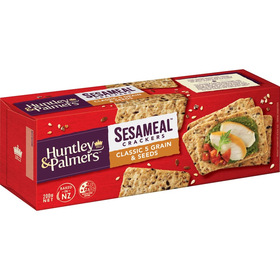 Huntley & Palmers Crackers Classic 5 Grain 200g