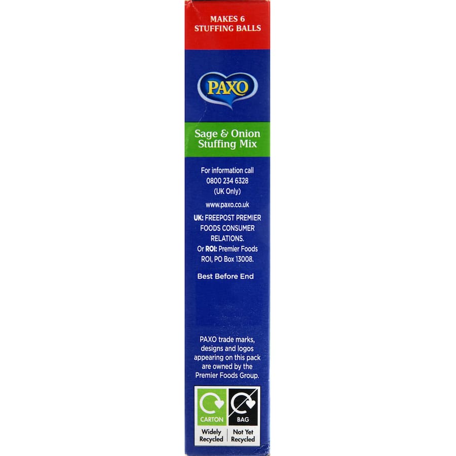 Paxo Stuffing Mix Sage & Onion 85g
