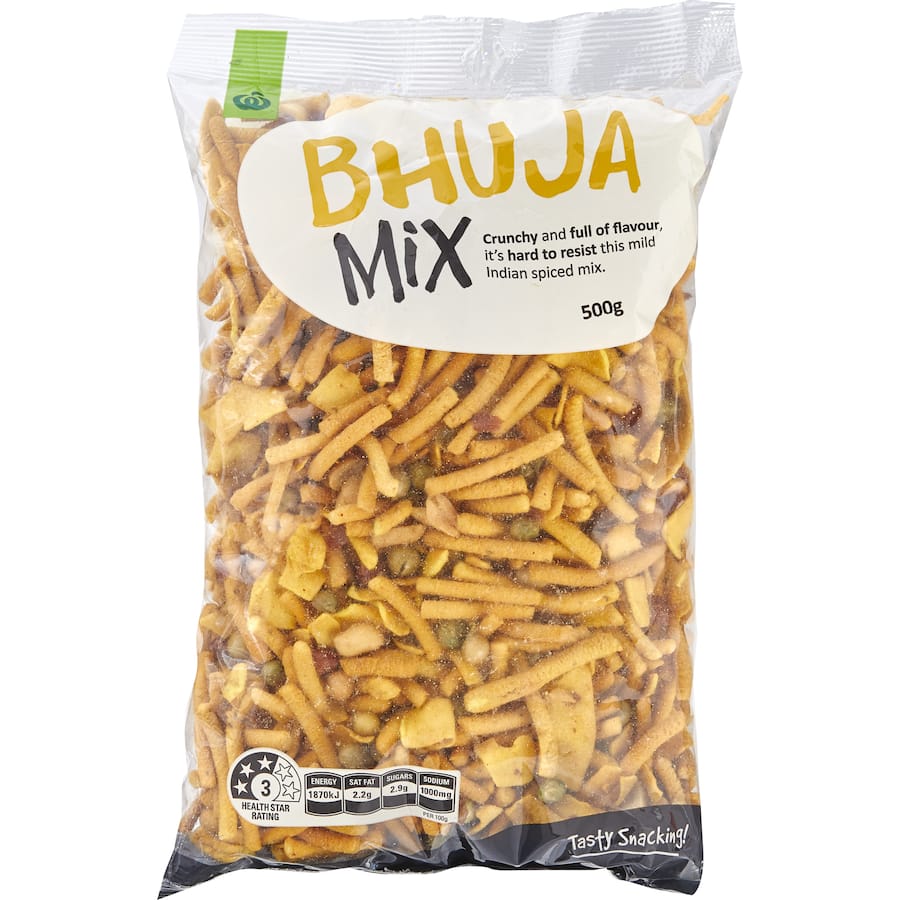 Woolworths Snack Mix Bhuja Mild 500g