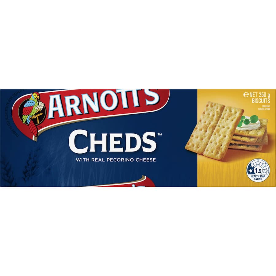 Arnotts Crackers Cheds Box 250g