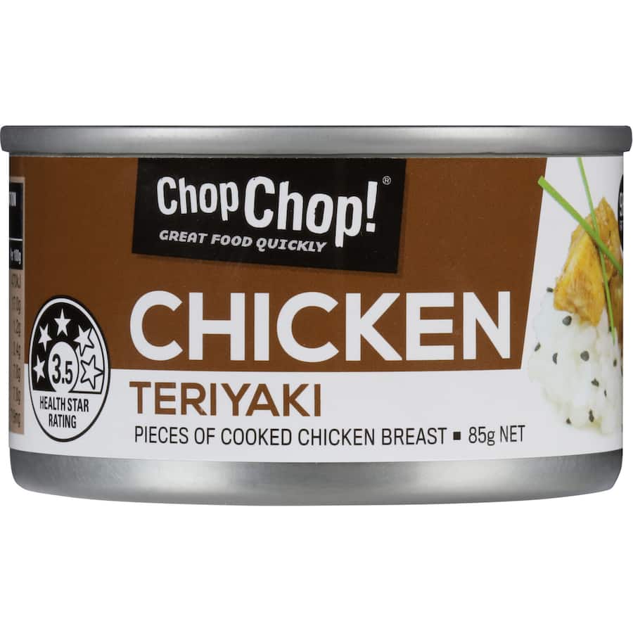 Chop Chop Canned Chicken Teriyaki Tear tab can 85g