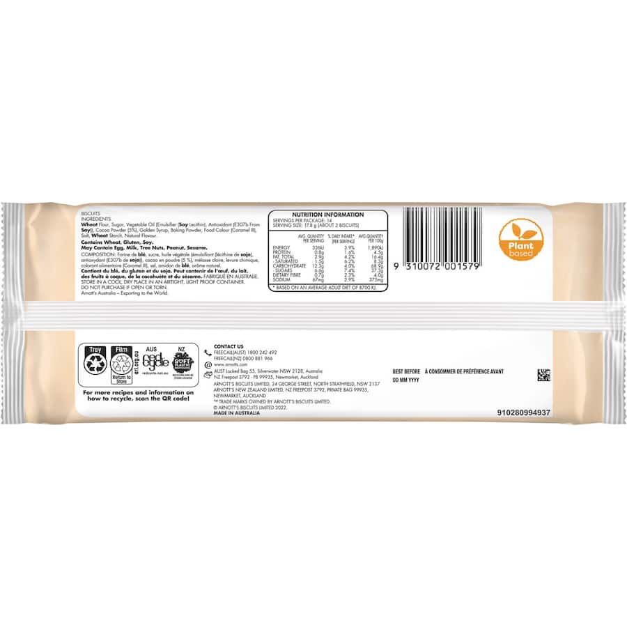 Arnott's Biscuit Chocolate Ripple 250g
