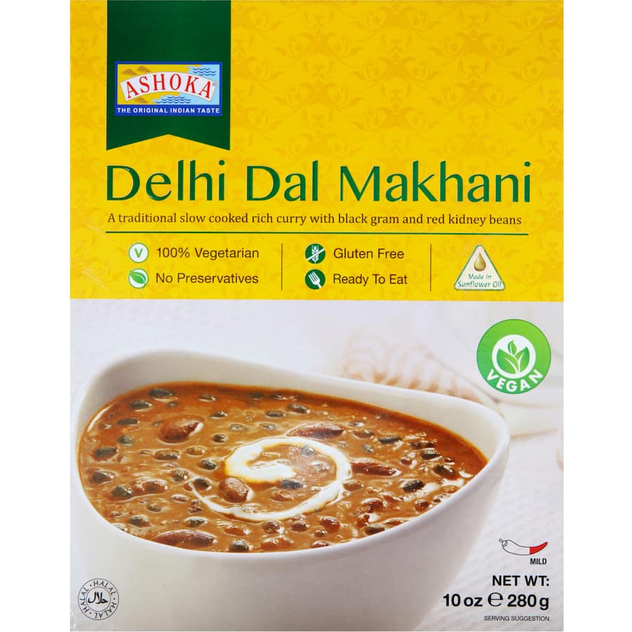 Ashoka Ready Meal Delhi Dal Mkhani Mild Box 280g