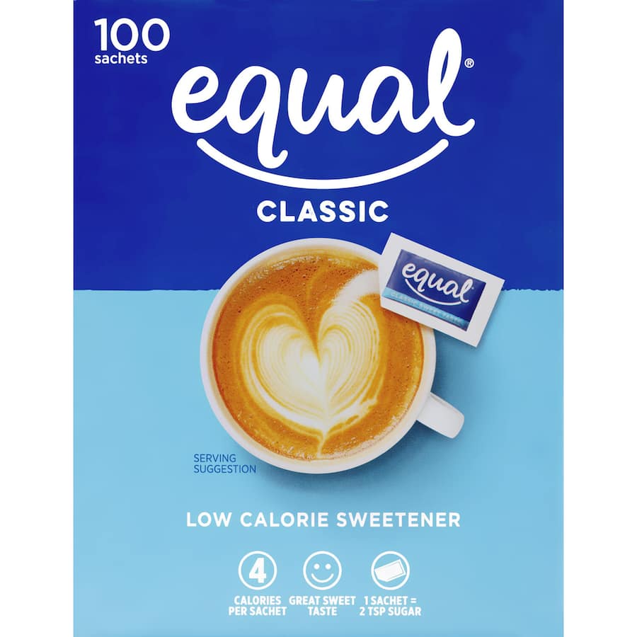 Equal Sugar Substitute Sachets Box 100pack