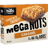 Tasti Mega Nuts Nut Bars Caramel 6pk 240g