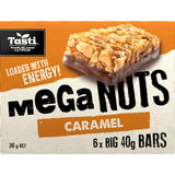 Tasti Mega Nuts Nut Bars Caramel 6pk 240g