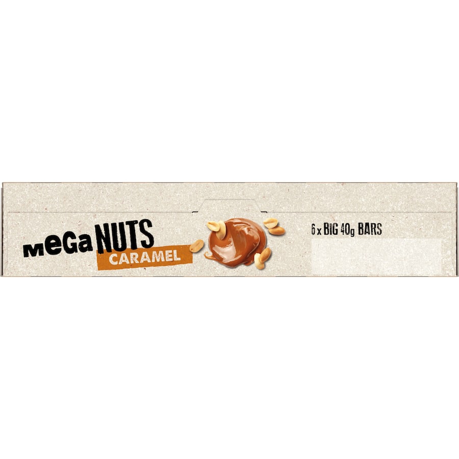 Tasti Mega Nuts Nut Bars Caramel 6pk 240g
