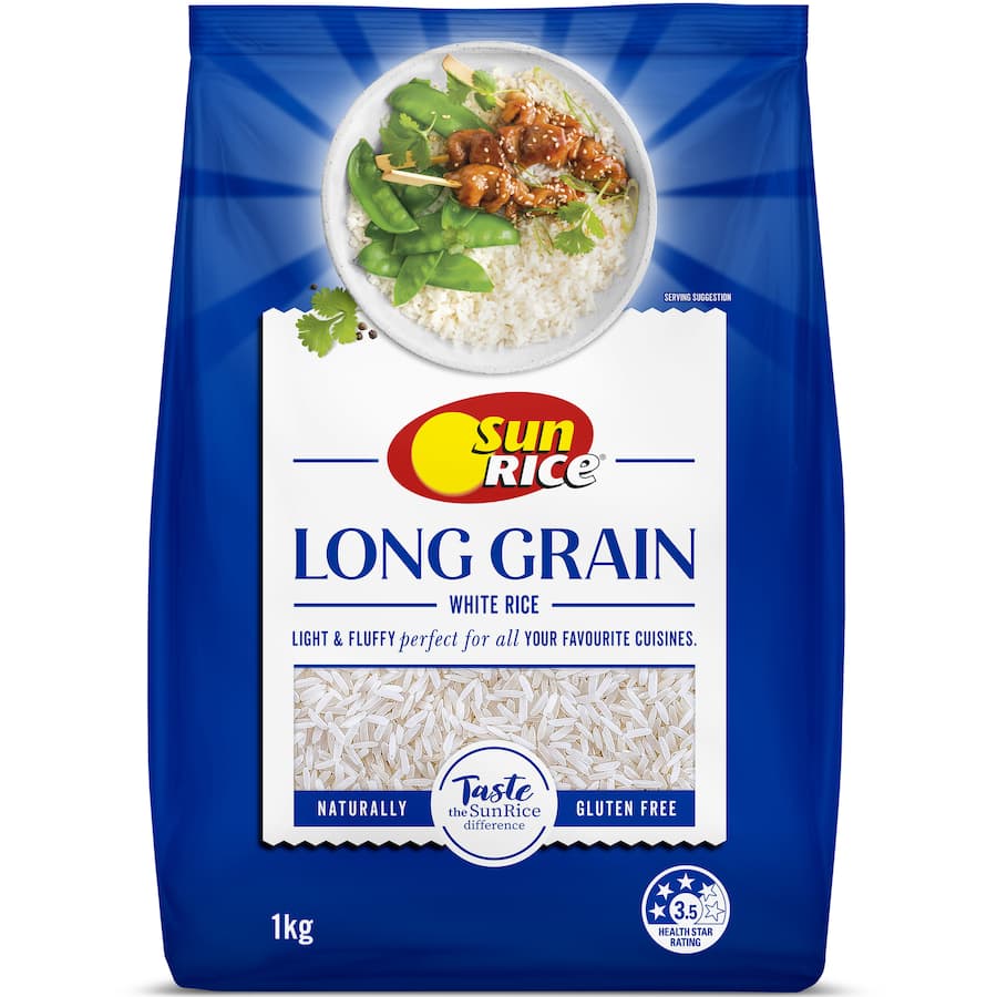 Sunrice White Rice Premium Long Grain 1kg