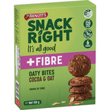 Arnotts Snack Right Biscuits Oaty Bites Cocoa & Oat 150g