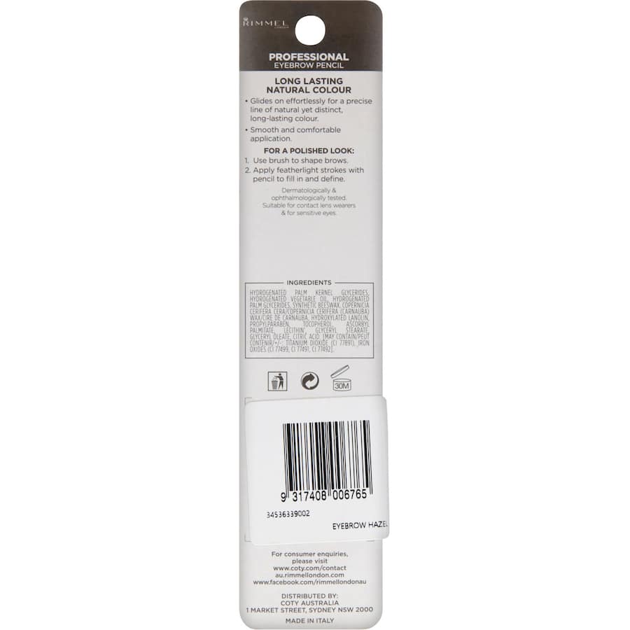 Rimmel Eyebrow Pencil Hazel 1.4g