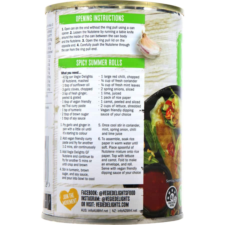 Vegie Delights Nutolene Plant Based 415g
