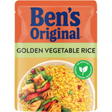 Bens Original Microwave Rice Golden Vegetables Pouch 250g