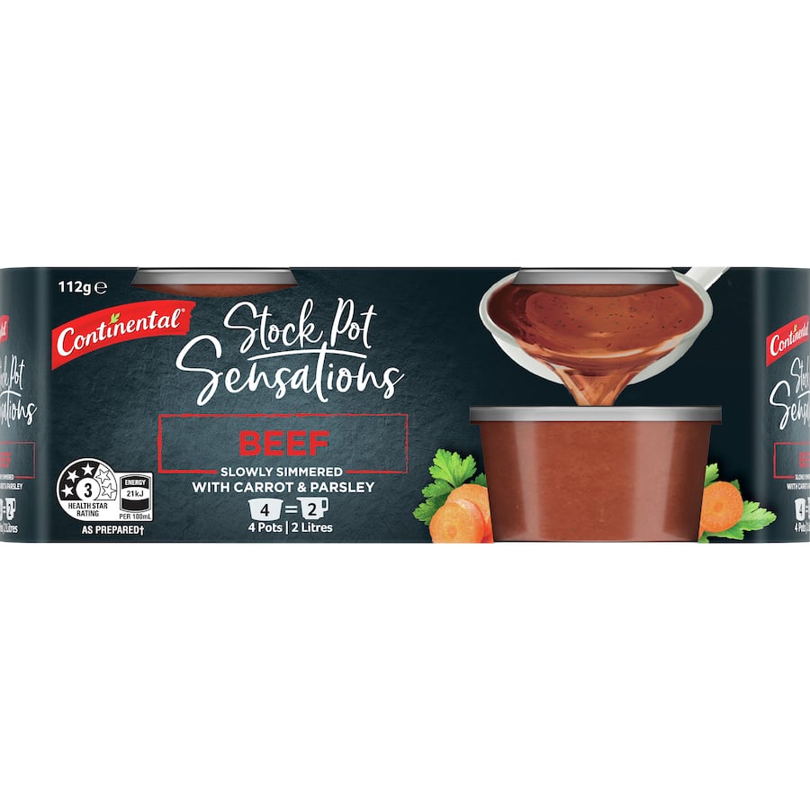 Continental Sensations Beef Stock Pot Pack 4 x 28g