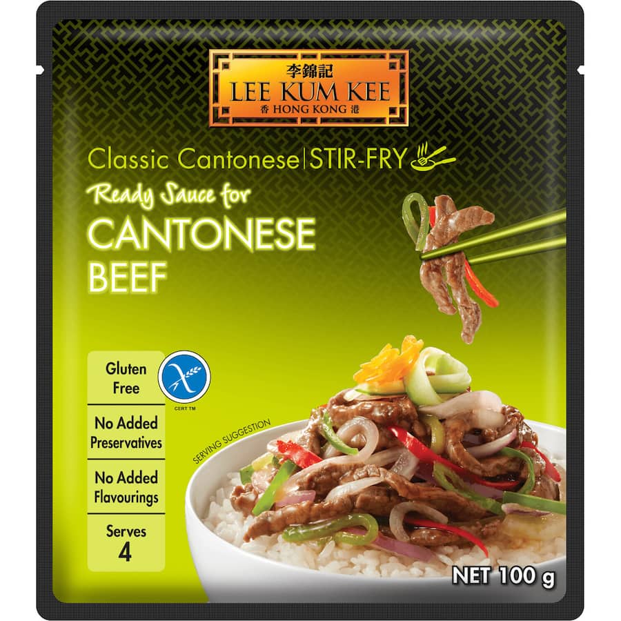 Lee Kum Kee Ready Sauce Recipe Base Cantonese Stir-fry Beef 100g