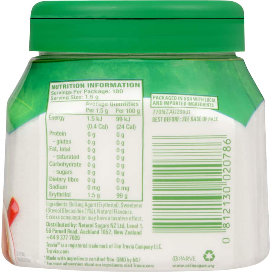 Truvia Sugar Substitute Stevia Granules 270g