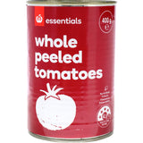 Essentials Peeled Tomatoes Whole Can 400g