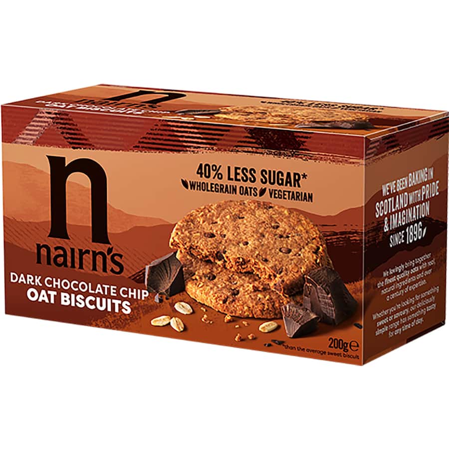 Nairn's Oat Biscuits Dark Chocolate Chip 200g