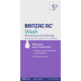 Benzac Ac Cleanser Facial Wash 5% 200mL