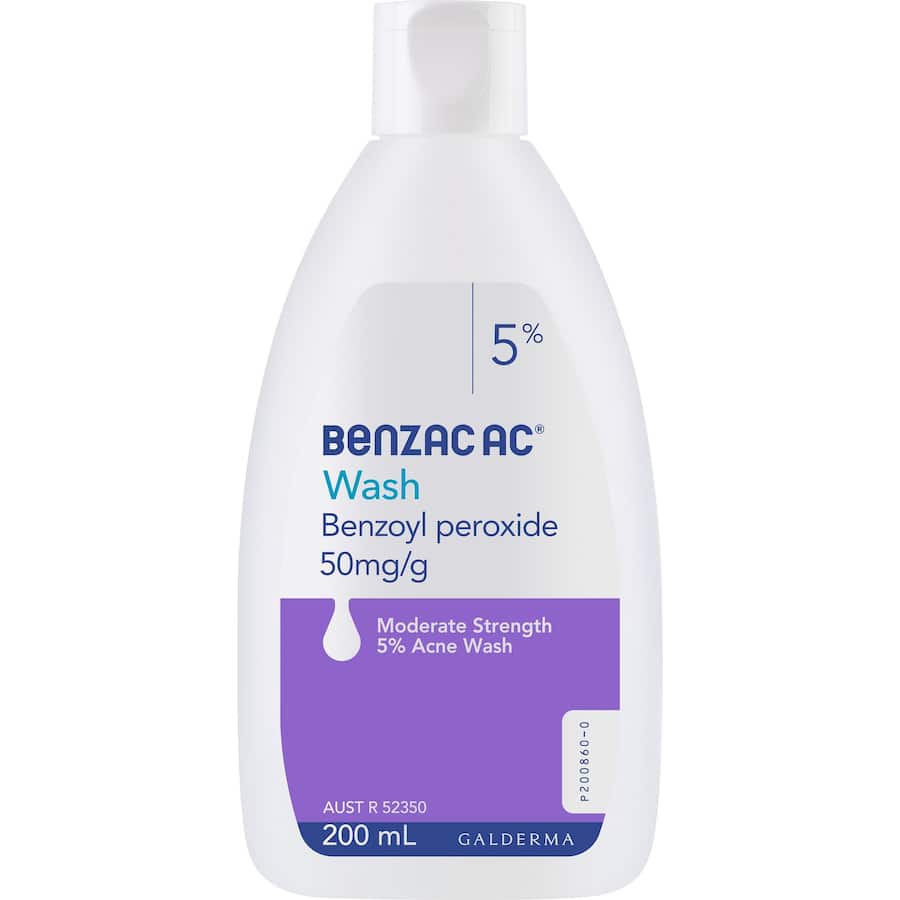 Benzac Ac Cleanser Facial Wash 5% 200mL