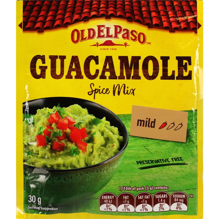 Old El Paso Spice Mix Guacamole Sachet 30g