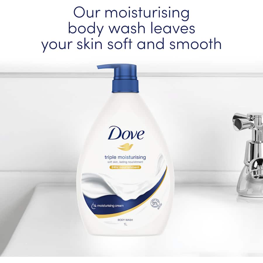 Dove Body Wash Triple Moisturising Pump 1L