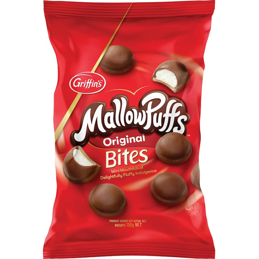 Griffin's Mallowpuffs Chocolate Bites Original 150g