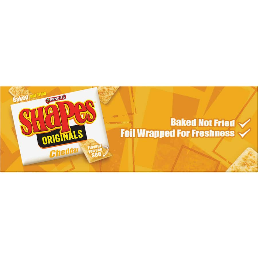 Arnotts Shapes Crackers Cheddar 175g