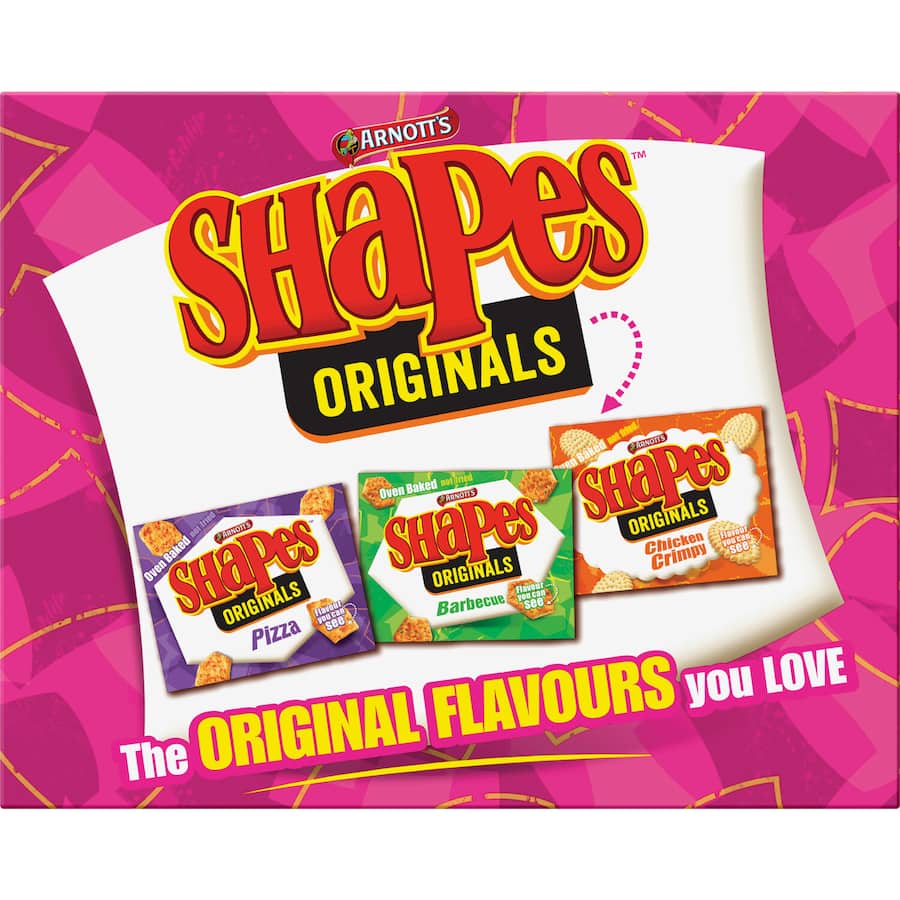 Arnotts Shapes Crackers Cheese & Bacon 175g