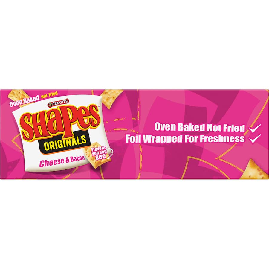 Arnotts Shapes Crackers Cheese & Bacon 175g