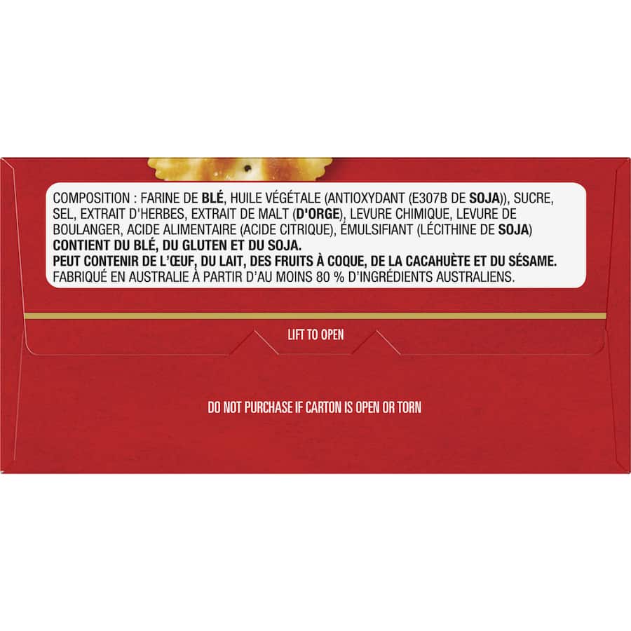 Arnotts Jatz Crackers Original Box 225g