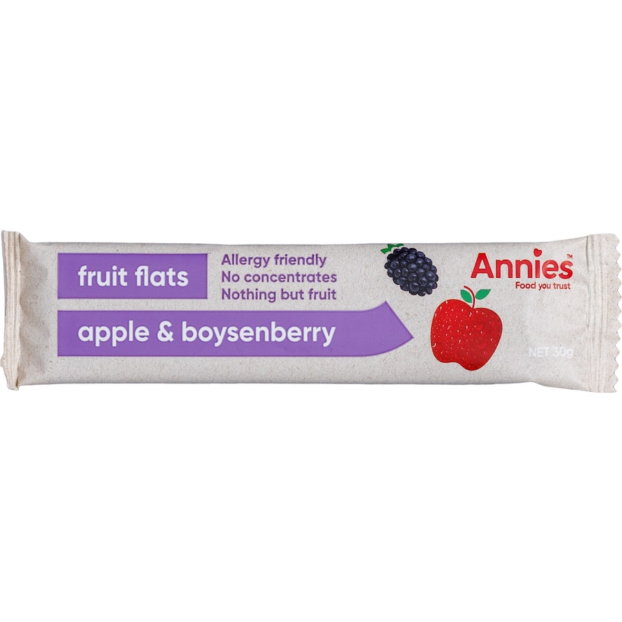 Annies Fruit Bar Apple & Boysenberry 30g