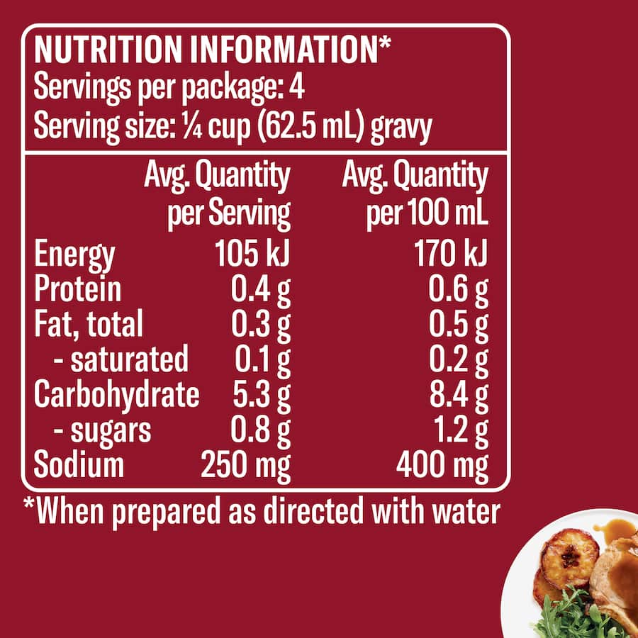 Wattie's Instant Gravy Mix Pork Sachet 29g