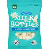 Woolworths Lollies Milk Bottles 180g