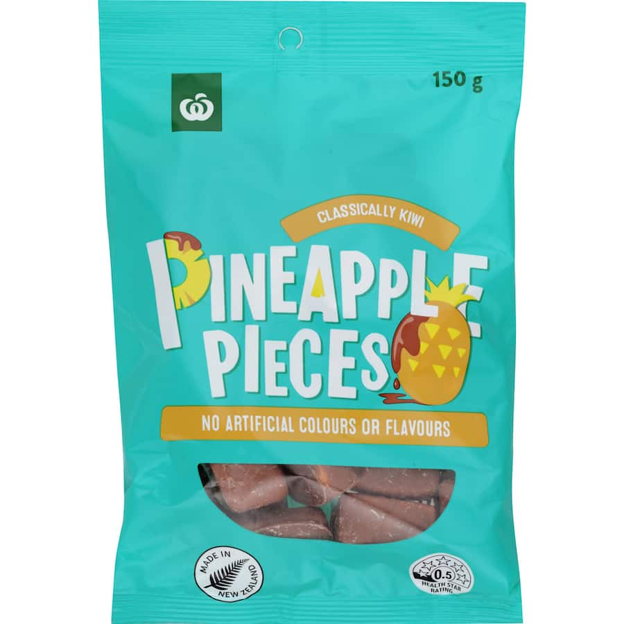 Woolworths Lollies Pineapple Pieces 150g