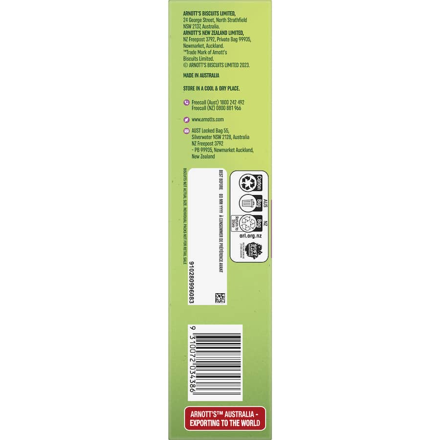 Arnotts Snack Right Crackers Sweet Soy Chicken 150g
