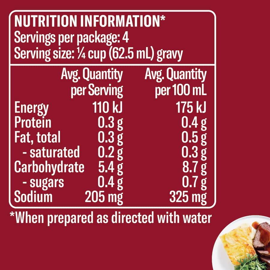 Wattie's Instant Gravy Mix Traditional Sachet 29g