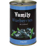 Family Blueberries In Syrup Can 415g