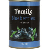 Family Blueberries In Syrup Can 415g