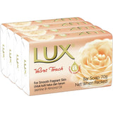 Lux Bar Soap Velvet Touch 70g bars 4pack