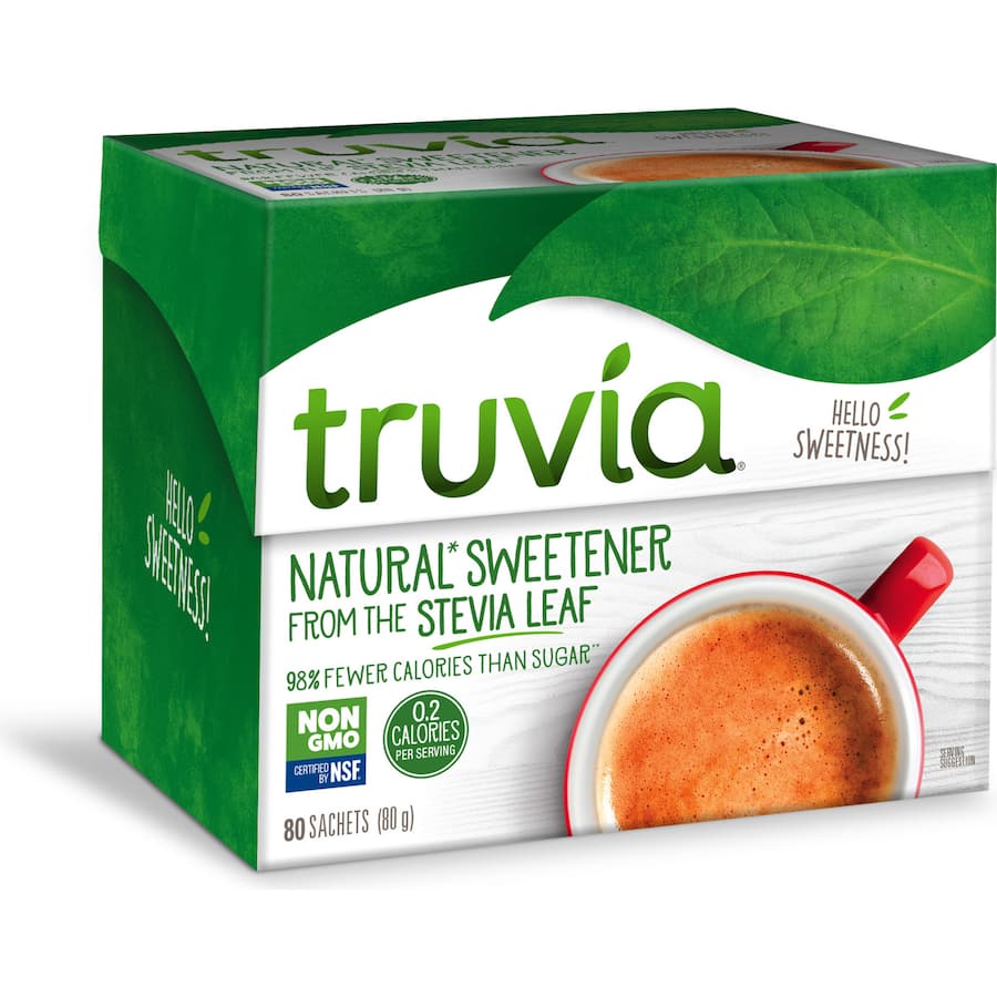 Truvia Sugar Substitute Stevia Sachets 80pack