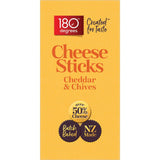 180 Degrees Cracker Cheese Sticks Cheddar & Chives 130g